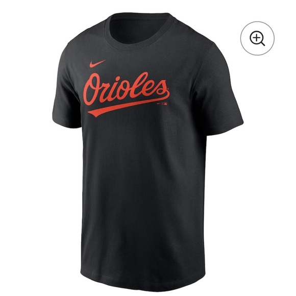 Men's Baltimore Orioles Adley Rutschman Nike Black Fuse Name & Number T-Shirt - Picture 2 of 6